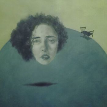 Картина под названием "From "psychiatric h…" - Arman Ohanyan, Подлинное произведение искусства, Масло
