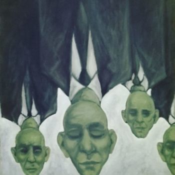 Pintura titulada ""psychiatric hospit…" por Arman Ohanyan, Obra de arte original, Oleo