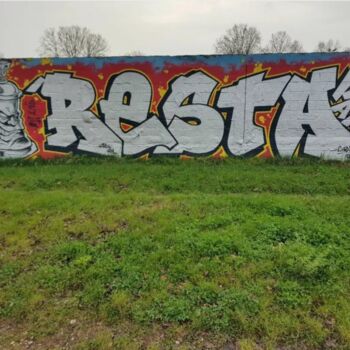 Schilderij getiteld "RESTA ARM CREW 2023" door Arm Crew, Origineel Kunstwerk, Graffiti