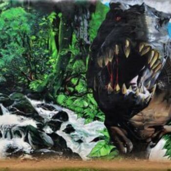 Painting titled "CTRA ARMONSTERS" by Arm Crew, Original Artwork, Spray paint