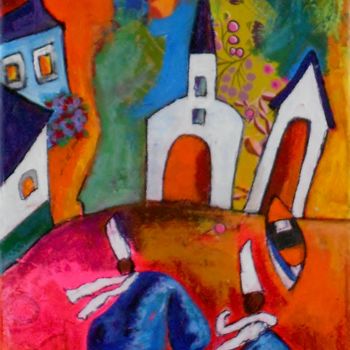 Painting titled "#artistsupportpledg…" by Armelle Colombier, Original Artwork, Acrylic