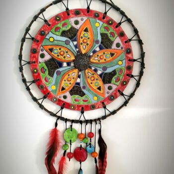 "Attrape rêve Mandala" başlıklı Heykel Armelle Colombier tarafından, Orijinal sanat, Seramik