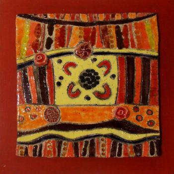 Γλυπτική με τίτλο "aborigenes.jpg" από Armelle Colombier, Αυθεντικά έργα τέχνης, Κεραμικά