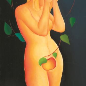 Painting titled "EVE" by Armen Avetisyan, Original Artwork, Oil