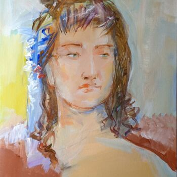 Peinture intitulée "Margaret" par Armen Ghazayran (Nem), Œuvre d'art originale, Acrylique