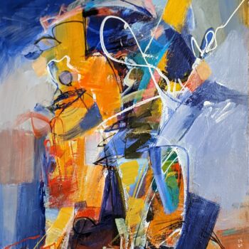 Malerei mit dem Titel "Composition / Parab…" von Armen Ghazayran (Nem), Original-Kunstwerk, Acryl