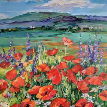 Pintura intitulada "poppies/remembrance" por Armen Ghazayran (Nem), Obras de arte originais, Acrílico