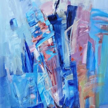 Schilderij getiteld "Ice mask Massimo" door Armen Ghazayran (Nem), Origineel Kunstwerk, Acryl