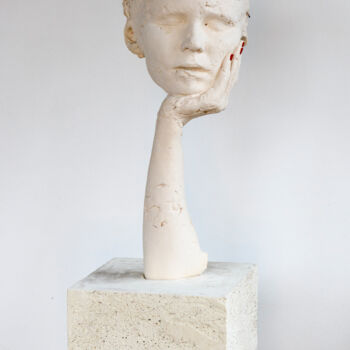 Sculpture titled "Neural network. The…" by Armen Manukyan-Burovtsov (Armmenart), Original Artwork, Ceramics