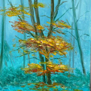 Schilderij getiteld "Autumn" door Armen Sevanyan, Origineel Kunstwerk, Olie