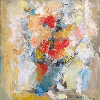 Painting titled "Printemps" by Armen Galumyan, Original Artwork, Oil