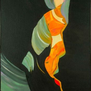 Painting titled "Canyon 20" by Armida "Pupa" Nardi, Original Artwork, Oil