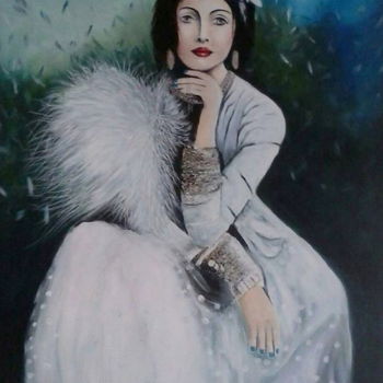 Pintura intitulada "La Belle.jpg" por Armin Evers, Obras de arte originais, Acrílico