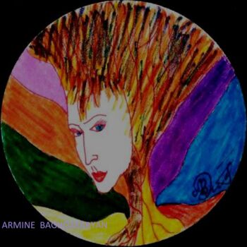 Desenho intitulada "Belle individuelle…" por Armine Baghdasaryan (Parmide), Obras de arte originais, Canetac de aerossol