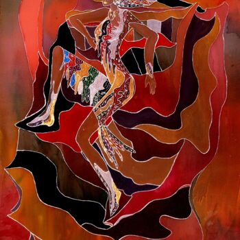 Peinture intitulée "Femme énigmatique" par Armine Baghdasaryan (Parmide), Œuvre d'art originale, Acrylique