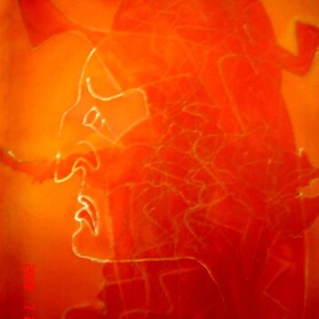 Painting titled "Dante" by Armine Baghdasaryan (Parmide), Original Artwork, Acrylic