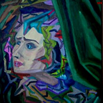 Peinture intitulée "L'actrice" par Armine Baghdasaryan (Parmide), Œuvre d'art originale, Huile