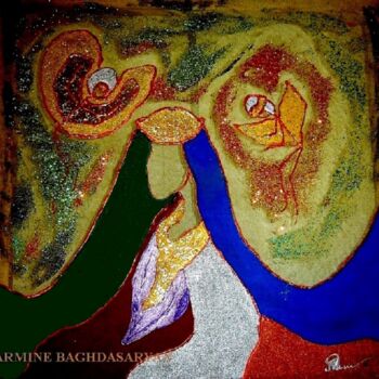 "La Sainte Vierge" başlıklı Tablo Armine Baghdasaryan (Parmide) tarafından, Orijinal sanat, Akrilik