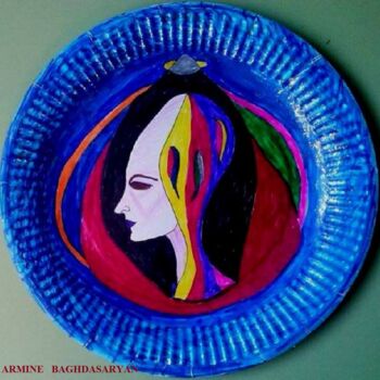 Dessin intitulée "Anna" par Armine Baghdasaryan (Parmide), Œuvre d'art originale, Stylo à bille