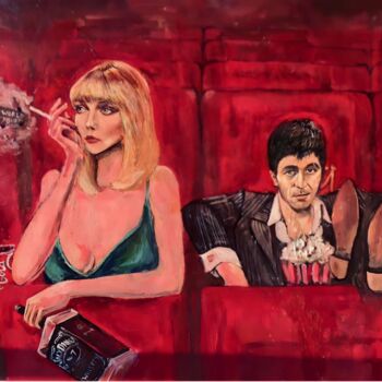 Schilderij getiteld "Scarface theme" door Armine Grigoryan, Origineel Kunstwerk, Olie