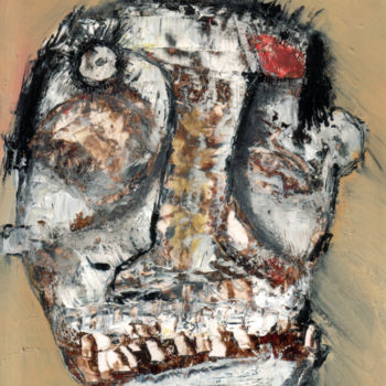 Pintura intitulada "Consternado" por Arnaldo Delgado, Obras de arte originais, Óleo