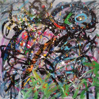 Картина под названием "Abstract 841" - Arnaud Broutin, Подлинное произведение искусства, Акрил