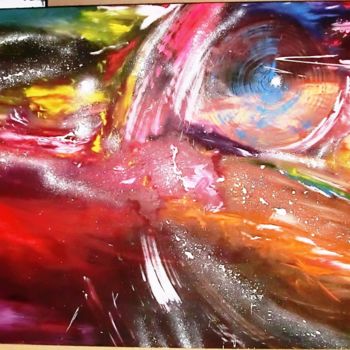 Painting titled "Sourire Glas" by Arnaud Coppe, Original Artwork, Oil