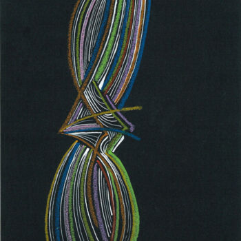 Pintura titulada "Sans titre SN1" por Arnaud Dromigny, Obra de arte original, Pastel