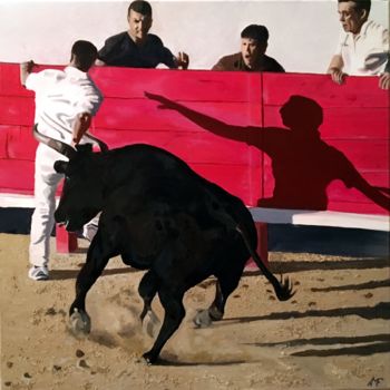 Pintura intitulada "Rasétade 4" por Arnaud Feuga, Obras de arte originais, Óleo