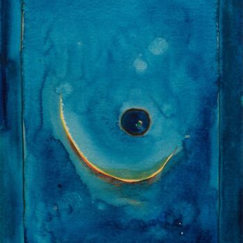 Peinture intitulée "Inside Out" par Arnaud Ghilain, Œuvre d'art originale, Aquarelle