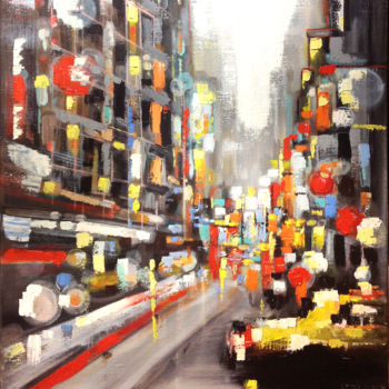 Painting titled "cityscape1.jpg" by Arnaud Jeuland, Original Artwork, Oil