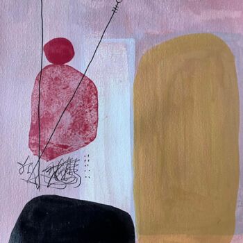 Картина под названием "Composition 1" - Arnaud Quercy, Подлинное произведение искусства, Акрил