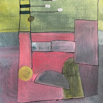 Painting titled "Composition 2" by Arnaud Quercy, Original Artwork, Acrylic