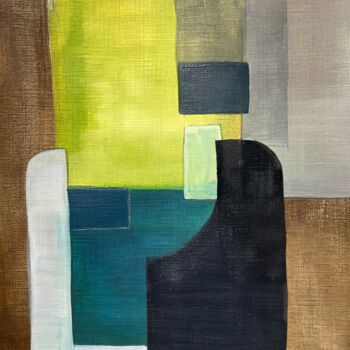 Картина под названием "Composition 4" - Arnaud Quercy, Подлинное произведение искусства, Акрил
