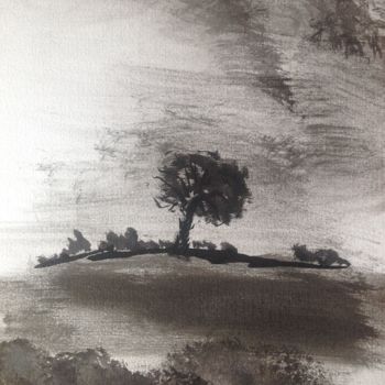 Peinture intitulée "Provence.…" par Arnaud Thévenin, Œuvre d'art originale, Encre