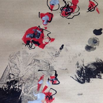 Pittura intitolato "Japon 2" da Arnaud Thévenin, Opera d'arte originale, Inchiostro