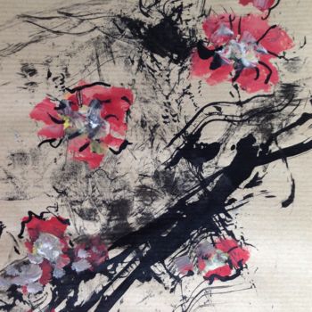 Painting titled "Japon 20" by Arnaud Thévenin, Original Artwork, Ink