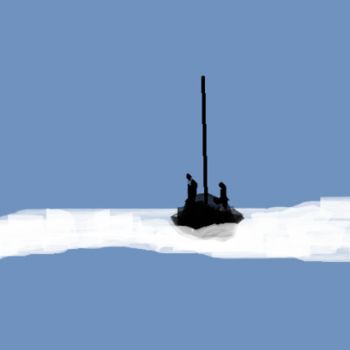 Arts numériques intitulée ""Pôle nord" 2" par Arnaud Thévenin, Œuvre d'art originale, Autre
