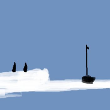 Arts numériques intitulée ""Pôle nord" 1" par Arnaud Thévenin, Œuvre d'art originale, Autre