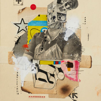 Collages intitulée "KAMHEAD" par Graphikstreet, Œuvre d'art originale, Collages