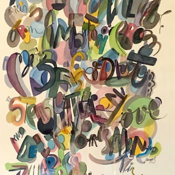 Pittura intitolato "Nothing Truly Valua…" da Arnaud Faugas, Opera d'arte originale, Acquarello