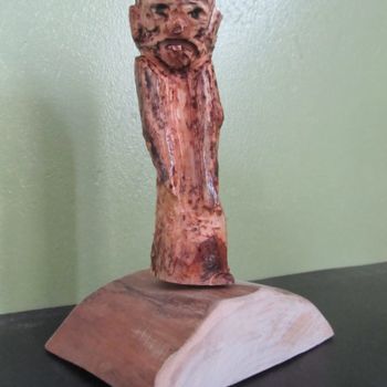 Sculpture titled "petit bonhomme de b…" by Satorra, Original Artwork, Wood