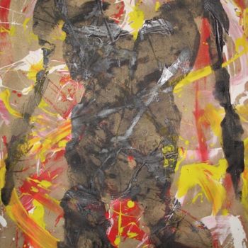 Peinture intitulée "Empreinte corporell…" par Arnaud Pestel, Œuvre d'art originale, Huile
