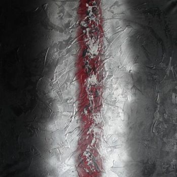 Painting titled "Frontière" by Arnaud Pestel, Original Artwork, Oil