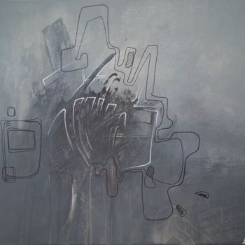 Painting titled "les ondes cachées" by Arnaud Provost, Original Artwork