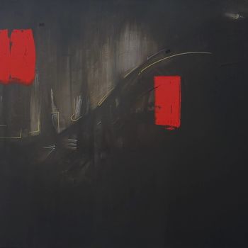 Картина под названием "memoire-de-totem" - Arnaud Provost, Подлинное произведение искусства