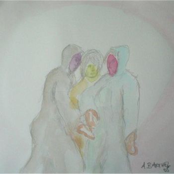 Peinture intitulée "L'entente_2005" par Arnaud Barthel, Œuvre d'art originale