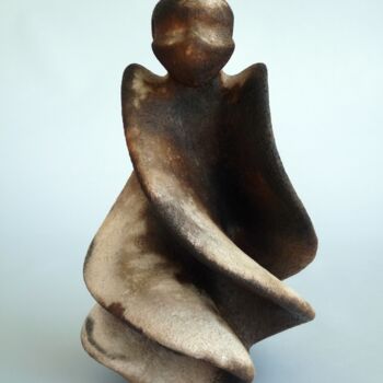Skulptur mit dem Titel "PROMETHEUS ARCHETYP…" von Arne Petersen, Original-Kunstwerk, Keramik