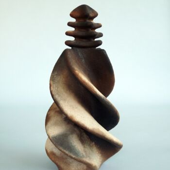Sculpture intitulée "BIONIC ROCKET D12RT…" par Arne Petersen, Œuvre d'art originale, Terre cuite