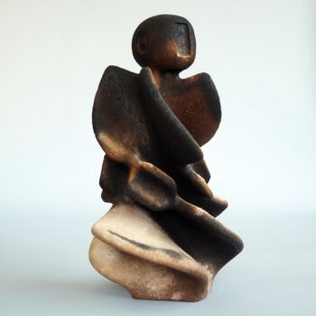 Sculpture titled "PROMETHEUS ARCHETYP…" by Arne Petersen, Original Artwork, Terra cotta